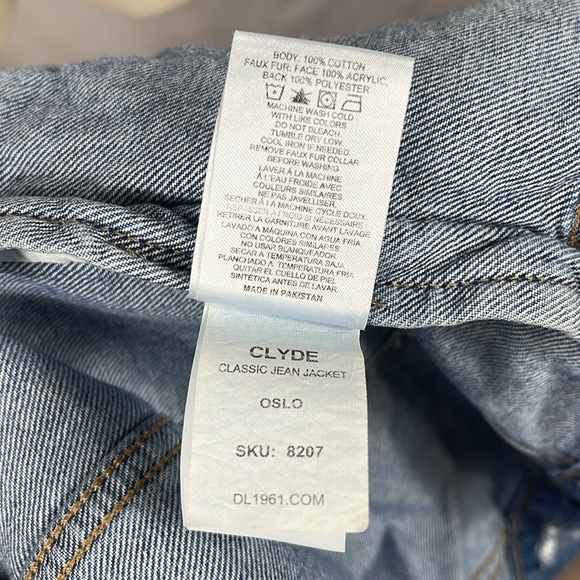 DL1961 Clyde Classic Jean Jacket in Oslo.